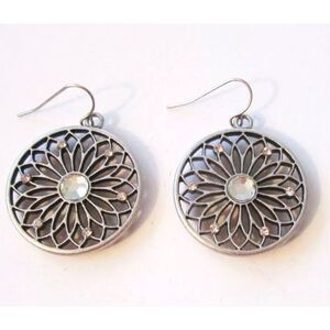 3/$25 🩷 Francesca Cut Crystals Earrings in Antiqued Silver